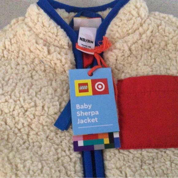 NEW-Lego Baby Sherpa Jacket Size NB - Picture 3 of 5